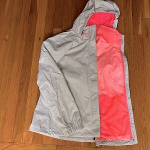 COPY - Jacket size L. NORTH FACE HYVENT women.  Grey & orange